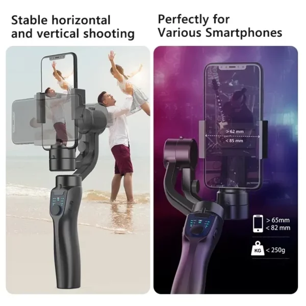 Stabilisateur de téléphone à cardan 3 axes, anti-secousse pour smartphone – Image 6