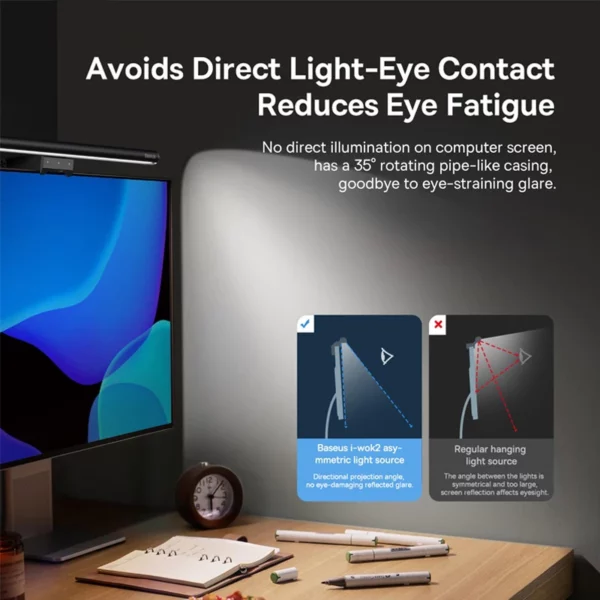 Lampe USB pour Écran - Design Moderne, Idéale pour Étudier – Image 2